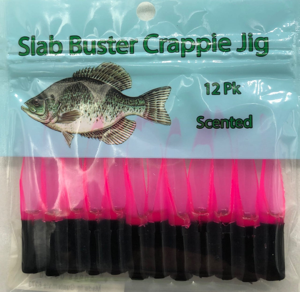 Z - Slab Buster Crappie Jig 2 - Black/Hot Pink – Black Dog Outdoors, LLC