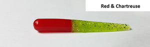 Y - MUDDY WATER BAITS 2 1/2" Garlic Scented 12/pk - Red/Chartreuse