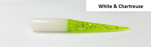 Y - MUDDY WATER BAITS 2" Garlic Scented 10/pk - White/Chartreuse