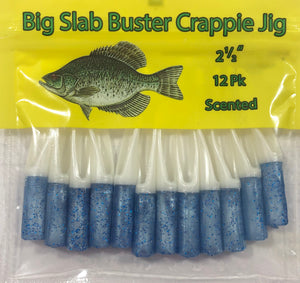 Z - Slab Buster Crappie Jig 2 1/2" - Pearl Blue/Pearl White