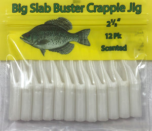Z - Slab Buster Crappie Jig 2 1/2" - Pearl White