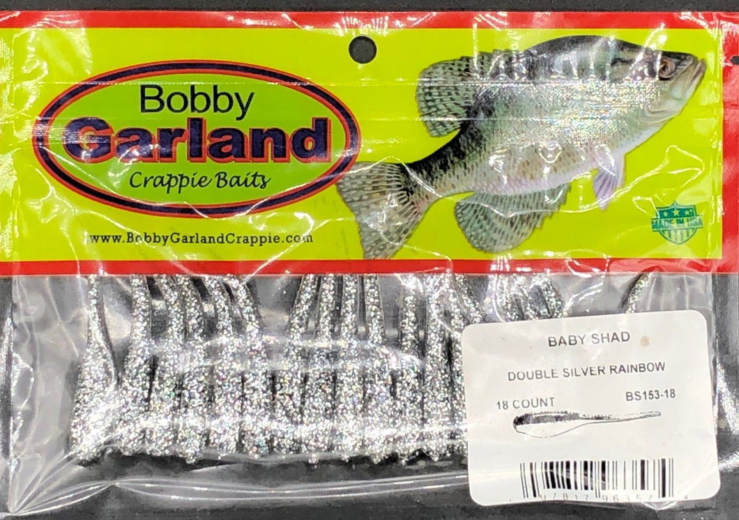 Z - Bobby Garland Baby Shad Double Silver Rainbow - 18/pack