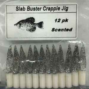 Z - Slab Buster Crappie Jig 2" - Bone White/Electric Silver