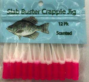 Z - Slab Buster Crappie Jig 2" -Hot Lips (Hot Pink/Pearl White)