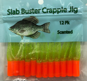 Z - Slab Buster Crappie Jig 2" - Orange/Chartreuse Silver
