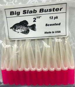 Z - Slab Buster Crappie Jig 2 1/2" - Hot Lips (Hot Pink/Pearl White)